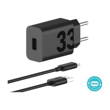 Imagem de Carregador de Parede Motorola Turbo Power 33W com cabo USB-C