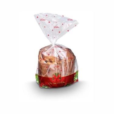 Imagem de Embalagem Plastica P/ Panetone Frutas 500gr C/ 100 Un - PLAST LOG