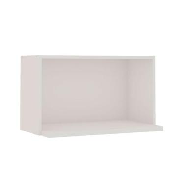 Imagem de Armário Aéreo de Cozinha Iluminata 100% Mdf Branco - Genialflex, Branc