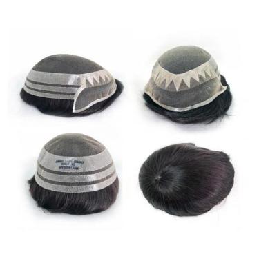 Imagem de Prótese Capilar Híbrida Mod. André Com Nó 20X25 D= 115% - Cherey