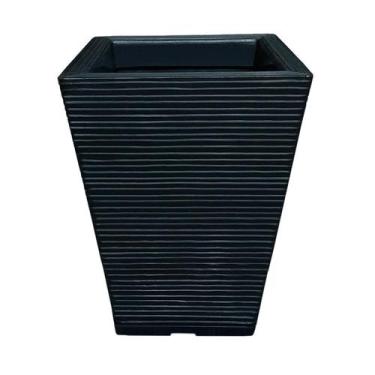 Imagem de Vaso De Planta Quadrado Decorativo Polietileno 45X35 Preto - Foster Pl