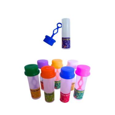 Imagem de 25 Tubo Tubete Para Bolha de Sabão Brinquedo Infantil Para Kit Festa L