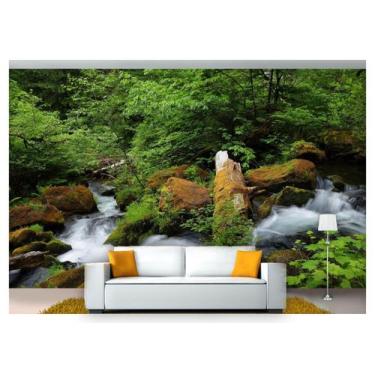 Imagem de Papel De Parede Cachoeira Natureza Mata 3D Nch216 - Você Decora