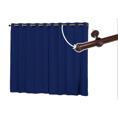 Imagem de Cortina 2 Metros Com Varão Incluso 2,80 x 1,70 Tecido Suede Prime - Ar