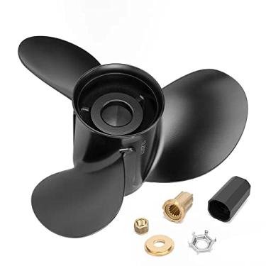 Imagem de OEM Upgrade 13 1/4 x17 | 48-77344A45 (Hub Kits Included) Upgrade Aluminum Outboard Propeller fit Mercury Engines 60-125HP,15 Spline Tooth, RH