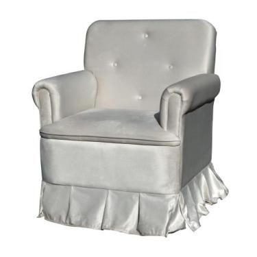 Imagem de Poltrona Para Amamentação Com Balanço Para Mãe e Bebê Veludo - Estopar