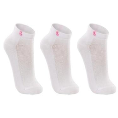 Imagem de Kit 3 Meias Lupo AF Sport 03226-089, Branco, M