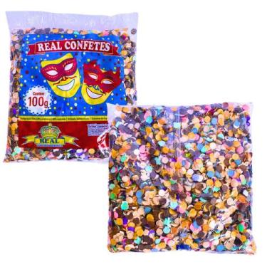 Imagem de Confete Redondo Papel Festa Junina Carnaval Colorido 100g - Real Confe