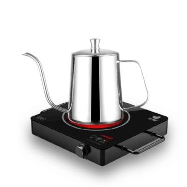 Imagem de Chaleira Inox Bico De Ganso Jarra Pitcher Barista 0.6l - RALEO