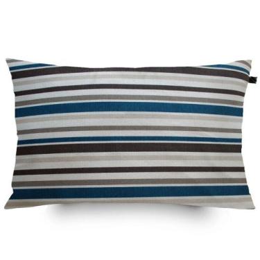 Imagem de Almofada Retangular Verona Listas 30x50cm Azul - FASTLAR