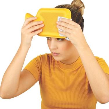 Imagem de Bolsa Térmica Borracha Compressa de Água Quente Cólica Dores Ortho Pau