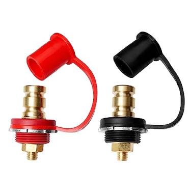 Imagem de Terminal de bateria com pino de 9,5 mm (3/8") 2 peças compatíveis com caminhões automotivos, barco, quadriciclo, can-am e mais