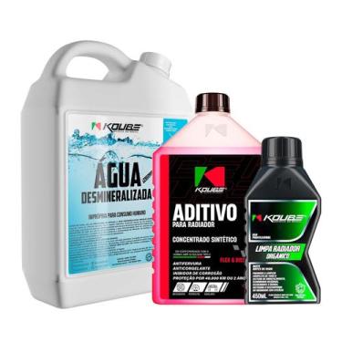 Imagem de Kit Arrefecimento - Limpa Radiador + Aditivo Sintético + Água Desminer