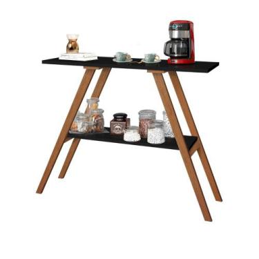 Imagem de Aparador Escritório Cantinho Do Café Estreito Modelo Retrô Simples Lux