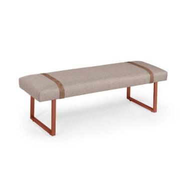 Imagem de Banco Estofado Recamier Banqueta Luxo Quarto Casal Decoração - ArtNoss