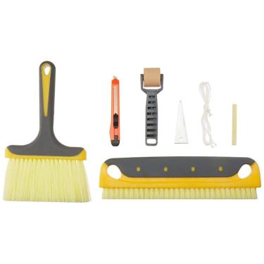 Imagem de Kit de papel de parede Amazon Basics com pincéis Soft Grip de 7 peças