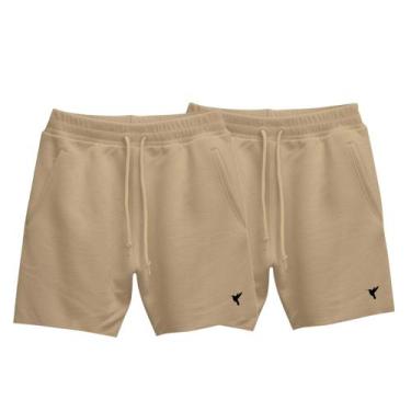 Imagem de Combo 2 Short Moletinho Bermuda Masculina Casual Short Masculino Estam