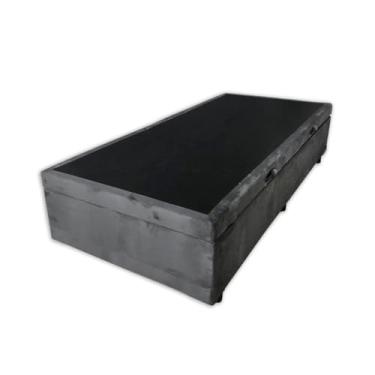 Imagem de Santo Box, Base Box Bau Solteiro Premium Santo Box Suede 47x78x188 Cor:Cinza