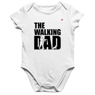 Imagem de Body Bebê Algodão The Walking Dad Paródia Meme - Foca na Moda, Branco,