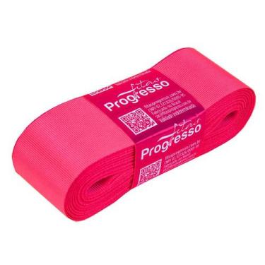 Imagem de Fita Gorgurão Progresso 38mm nº9 - 10m Cor 279 Rosa Cítrico - 01 unida