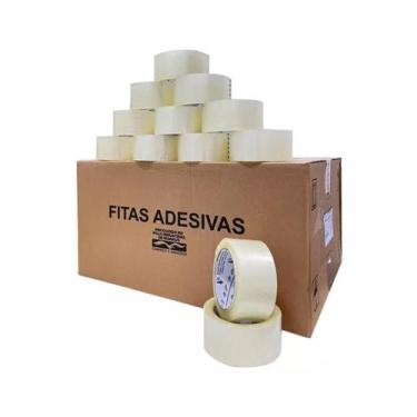 Imagem de 50 Fitas Adesiva Transparente 48 Mm X 100 Metros - Evolution