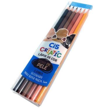 Imagem de Lápis de Cor Criatic Tons de Pele CiS - 6 Cores