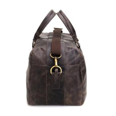 Imagem de Mala Bolsa de Viagem Couro Legítimo Natural Forrada - Capiau Boots, Ca