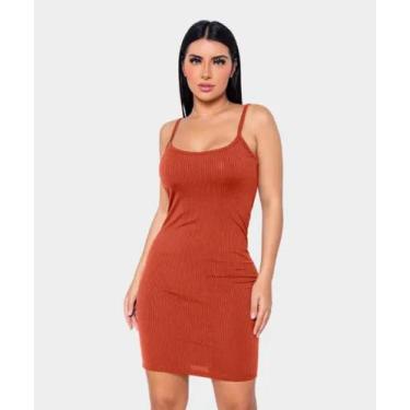 Imagem de Vestido Canelado Curto Alcinha Tubinho Ajuste Ao Corpo Moda Balada - f