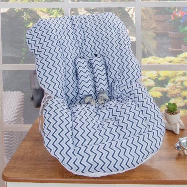 Imagem de Capa de Bebê Conforto Estampada - Miguel Baby, Azul