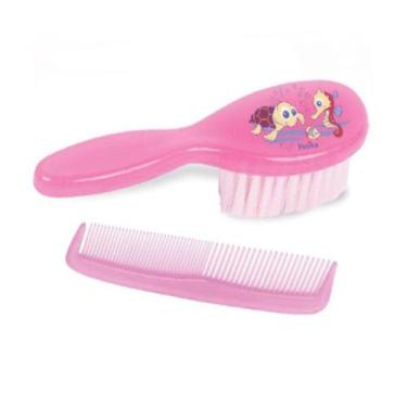 Imagem de Escova e Pente Infantil Rosa - Petita