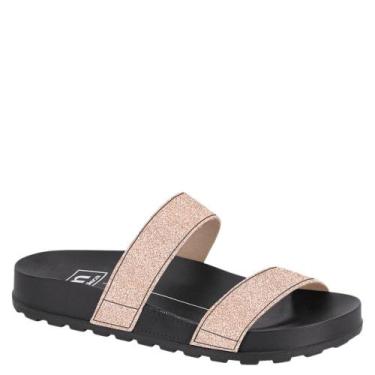 Imagem de Tamanco Chinelo Slide Feminino De Fivela Moleca 5436.425, Ouro rosado,