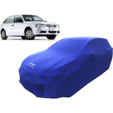 Imagem de Capa Automotiva Para Volkswagen Gol G2 Tecido Helanca Lycra - Mz, Azul