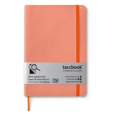 Imagem de Caderno Quadriculado taccbook Coral 14x21 Flex