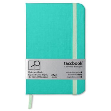 Imagem de Caderneta Pontilhada taccbook Verde água 9x14 Ríg.