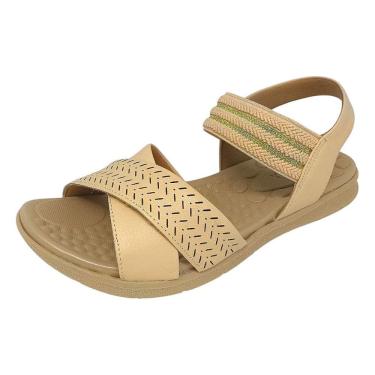 Imagem de Sandália Feminina Rasteira Facil Calce Conforto Usaflex