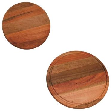Imagem de Kit 2 Tábuas redondas para cortes de carnes e legumes - Edal