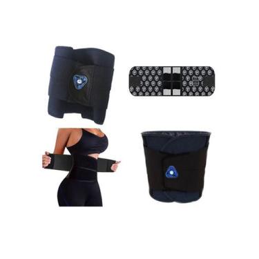 Imagem de Cinta Modeladora Lombar Abdominal Magnética Infravermelho Reduz Medida