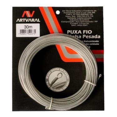 Imagem de Passa Puxa Fio Alma De Aco 30m Linha Pesada Até 100kg - ART-VARAL