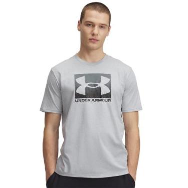 Imagem de Camiseta Masculina Under Armour Boxed Sports, Cinza, P