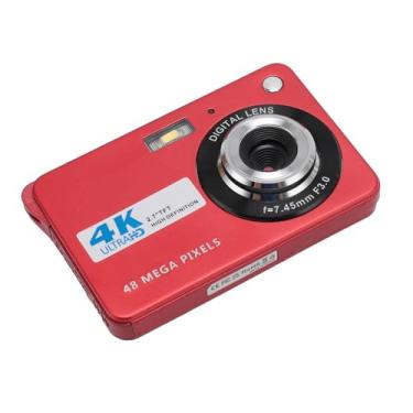 Imagem de Câmera Digital para Adolescentes, Câmera Compacta Recarregável USB de 48 MP, Foco Automático, Zoom Digital 8X, Tela de 2,7 Polegadas, Anti-vibração Com Luz de Preenchimento