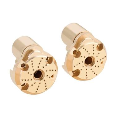 Imagem de TCRC Brass Rear Outer Portal Cover+Inner Portal Cover Housing 34g/Pair Weights for Redcat Ascent-18 1/18 Scale RC Crawler Upgrades