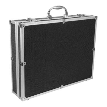 Imagem de Esquirla Microfones Maleta de transporte Maleta de microfone Estojo rígido Caixa de ferramentas de alumínio para equipamentos de transmissão Sala de estúdio