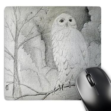 Imagem de 3dRose LLC Mouse pad de coruja noturna 20,3 x 20,6 x 0,6 cm (mp_14407_1)