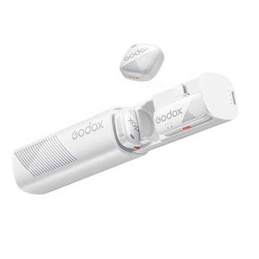 Imagem de Microfone Sem Fio Cube SL Lapela 2,4G com Conexão Lightning para iPhone, Performance de Áudio Profissional para Vlogs e Podcasts, Design Compacto e Elegante na Cor Branco