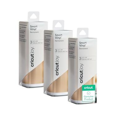 Imagem de Circut Smart Permanent Vinyl (5.5in x 18in, Matte Metallic Elegance Sampler) for Joy Machine, Permanent Vinyl for Cricut Joy, Matless Cutting Permanent Adhesive Vinyl, 3pk