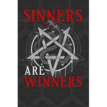 Imagem de SINNERS ARE WINNERS: 6x9 Satanisches Notizbuch, Zeichenblock, gepunktet, 120 Seiten