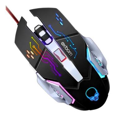 Imagem de Mouse Gamer Barato Com Led Rgb Usb Pro Player Controle Dpi - NoBrand, 