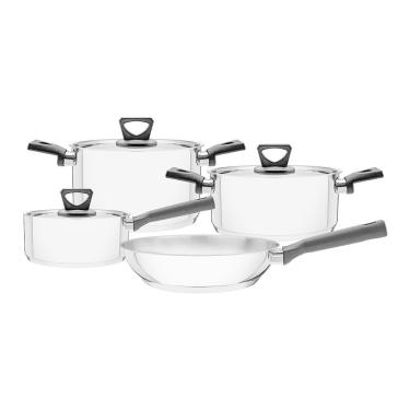 Imagem de Jogo de Panelas Fundo Triplo Tramontina Brava 65180510 Inox