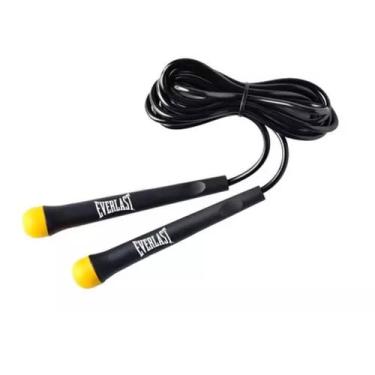 Imagem de Corda De Pular Em PVC 2,90mt Ajustável Everlast, Preto
