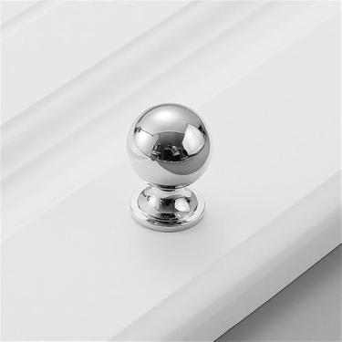 Imagem de Puxador de porta de guarda-roupa moderno simples de luxo de cobre puro, todo em cobre dourado, puxador de gaveta de furo único, prata brilhante 5500, L, CHINA